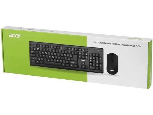 Клавиатура+мышь Acer OKR120 Wireless черный (ZL.KBDEE.007)